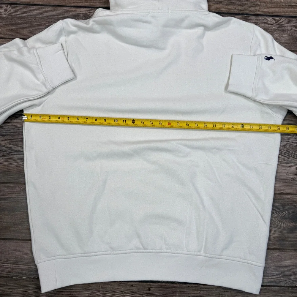 Polo Ralph Lauren Mens Hoodie Size‎ XXL Parchment Cream Logo Fleece NEW